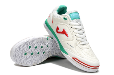 Joma Top Flex IC Football Shoes - White/Red/Green
