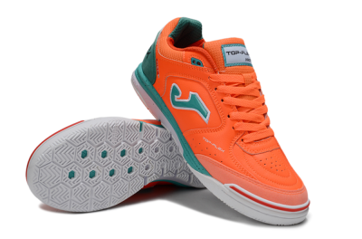 Joma Top Flex IC Football Shoes - Red/Jade/White
