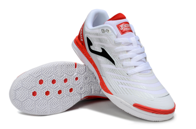 Joma Top Flex IC Football Shoes - White/Black/Red