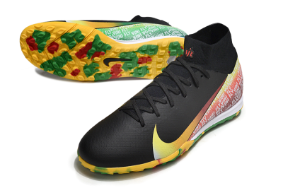 Nike Air Zoom Mercurial Superfly 10 Elite TF Football Shoes - Black/Yellow/Red