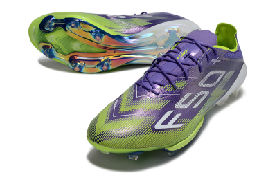 Adidas F50+ Elite Lightstrike Pro FG Football Boots - Purple/Yellow/White