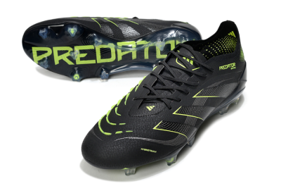 Adidas Predator 25 Elite FG Football Boots - Black/Silver/Yellow