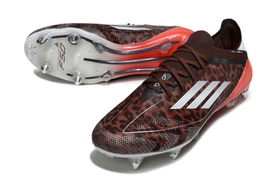 Adidas F50 Elite SG Football Boots - Leopard/Red/Silver