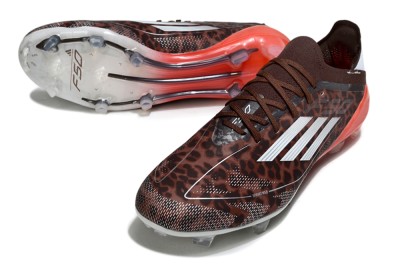 Adidas F50 Elite FG Football Boots - Leopard/Red/Silver