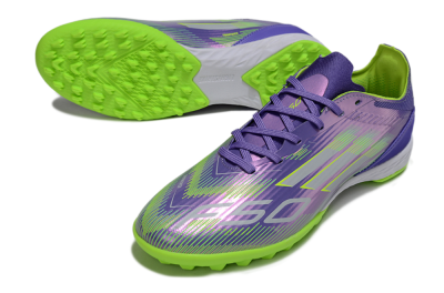 Adidas F50 Pro TF Football Shoes - Purple/Yellow/Silver