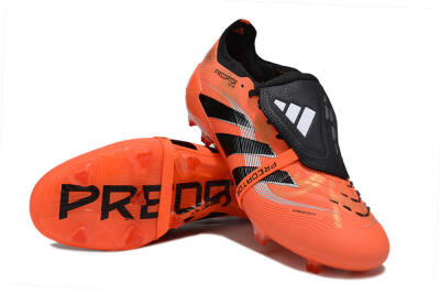 Adidas Predator 25 Foldover Tongue FG Football Boots - Red/Black/White