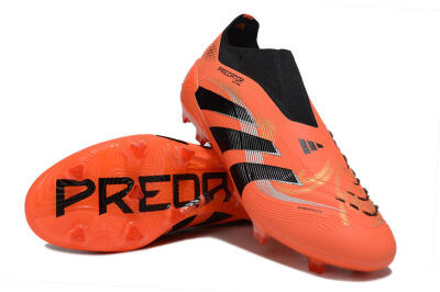 Adidas Predator 25 Elite Laceless FG Football Boots - Red/Black/White