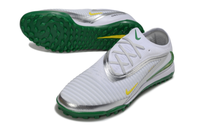 Nike Phantom 6 Low Elite TF Football Shoes - White/Silver/Yellow