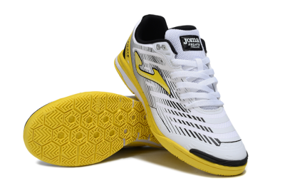 Joma Top Flex IC Football Shoes - White/Black/Yellow