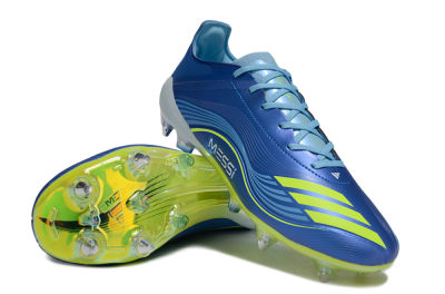 Messi x Adidas F50 Pro SG Football Boots - Blue/Yellow/White