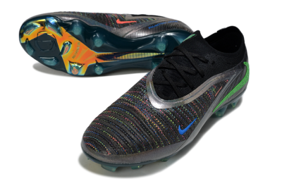 Nike Phantom 6 Low Elite FG Football Boots - Black/Silver/Yellow