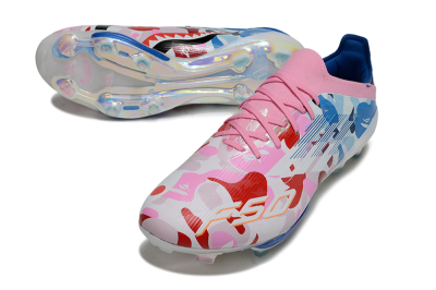 Adidas F50+ Elite Lightstrike Pro FG Football Boots - Pink/Red/Blue