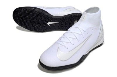 Nike Air Zoom Mercurial Superfly 10 Academy TF Football Shoes - White/Silver/Black