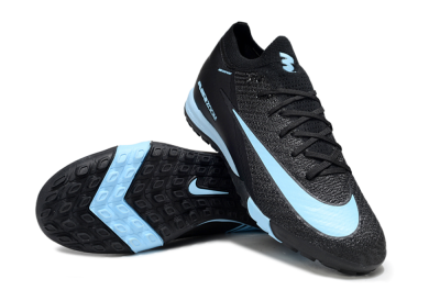 Nike Air Zoom Mercurial Vapor 16 Elite TF Football Shoes - Black/Ice Blue/Dusk Black