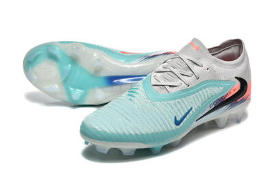 Nike Phantom 6 Low Elite FG Football Boots - Aqua/Soft Blue/Coral Pink