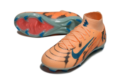 Nike Air Zoom Mercurial Superfly 10 Elite FG Football Boots - Orange/Electric Blue/Soft Pink