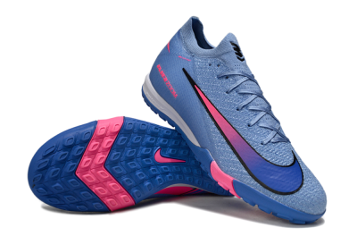 Nike Air Zoom Mercurial Vapor 16 Elite TF Football Shoes - Blue/Electric Blue/Neon Pink
