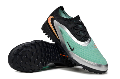 Nike Phantom 6 Low Elite TF Football Shoes - Green/Aqua Mist/Orange Blaze