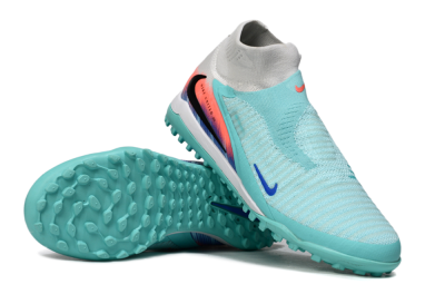 Nike Phantom 6 Elite High TF Football Shoes - Aqua/Bright Aqua/Coral Burst