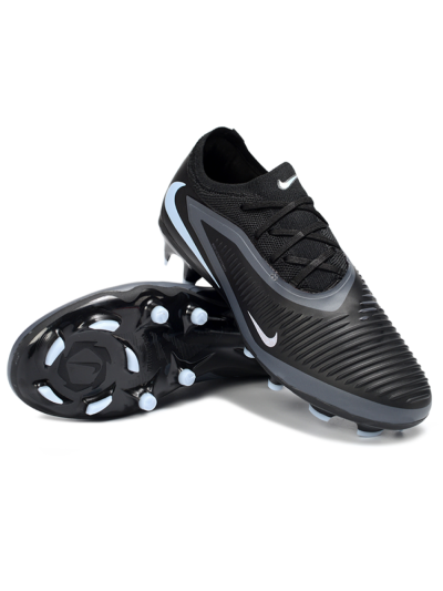 Nike Phantom 6 Low Elite FG Football Boots - Black/Slate Gray/Icy Blue