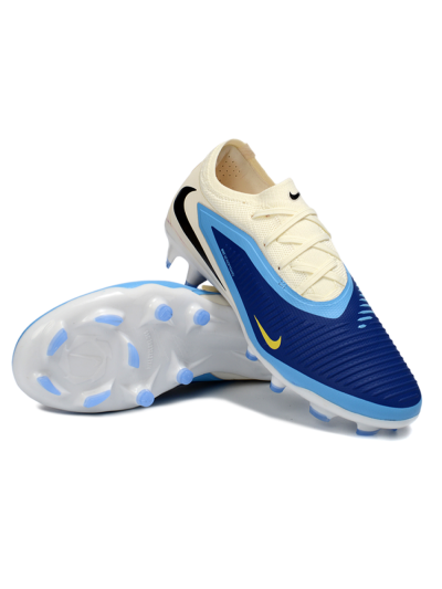 Nike Phantom 6 Low Elite FG Football Boots - Blue/Electric Blue/Sunny Yellow