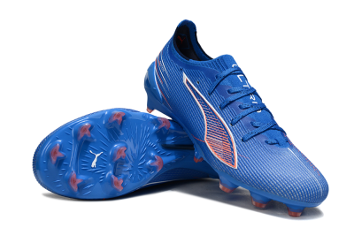 Puma Ultra Ultimate FG Football Boots - Blue/Electric Blue/Coral Accent