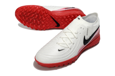 Nike Phantom GX 2 Elite TF Football Shoes - White/Crimson Red/Black