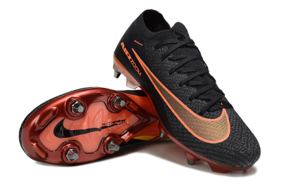 Nike Air Zoom Mercurial Vapor 16 Elite SG Football Boots - Black/Vibrant Orange/Crimson Red
