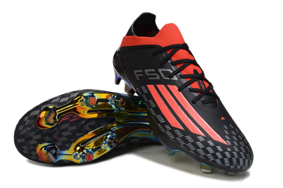 Adidas F50 Lightstrike Pro FG Football Boots - Black/Fiery Red/Neon Blue