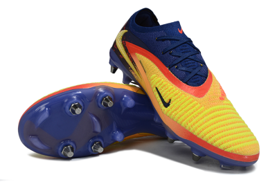 Nike Phantom 6 Low Elite SG Football Boots - Yellow/Bright Yellow/Deep Blue