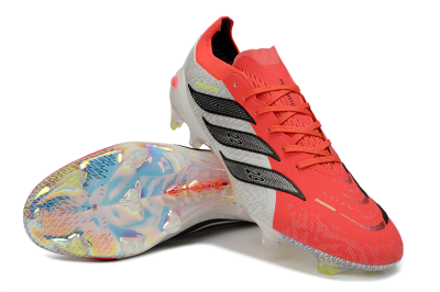 Adidas Predator 25 Elite FG Football Boots - Red/Vibrant Coral/Black