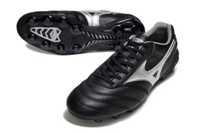 Mizuno Morelia Neo 2 FG Football Boots - Black/Midnight Black/Silver Shine