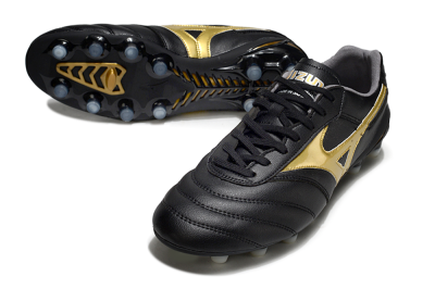 Mizuno Morelia Neo 2 FG Football Boots - Black/Metallic Gold/Classic Black