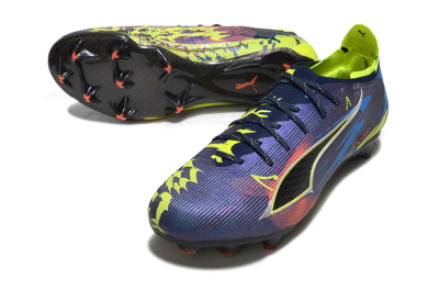 Puma Ultra Ultimate FG Football Boots - Navy/Electric Yellow/Dynamic Blue