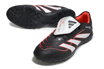 Adidas Predator League Fold-Over Tongue TF Football Shoes - Black/Bright Red/Sleek White