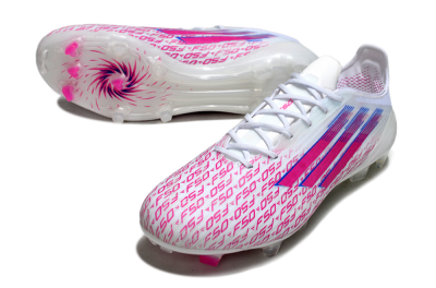 Adidas F50 Elite FG Football Boots - White/Fuchsia Pink/Blue