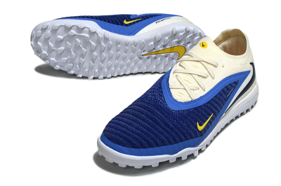 Nike Phantom 6 Low Elite TF Football Shoes - Blue/Navy Blue/Light Yellow