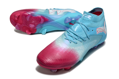 Puma Future 8 Ultimate FG Football Boots - Cyan/Electric Blue/Crimson Red
