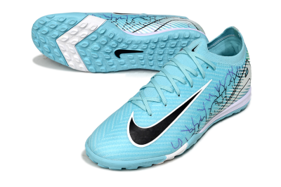 Nike Air Zoom Mercurial Vapor 16 Elite TF Football Shoes - Blue/Aqua Splash/Jet Black