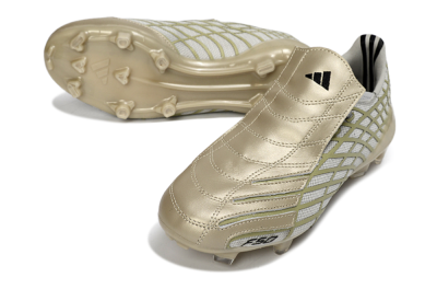Adidas F50 Elite FG Football Boots - Beige/Soft Ivory/Faded Gold