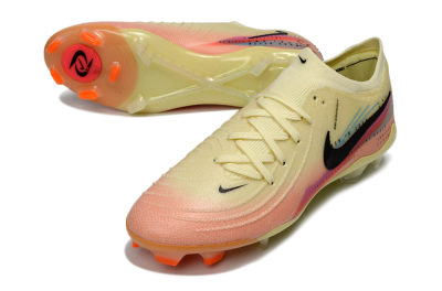 Nike Phantom GX 2 Elite FG Football Boots - Yellow/Peach Fusion/Sunrise Glow