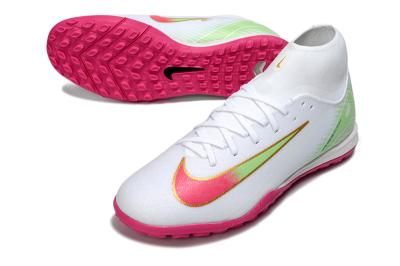 Nike Air Zoom Mercurial Superfly 10 Academy TF Football Shoes - White/Vibrant Pink/Soft Green