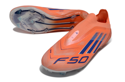 Adidas F50+ Elite Laceless FG Football Boots - Red/Blue/Silver