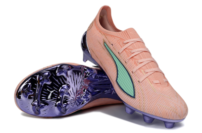Puma Ultra 5 Ultimate FG Football Boots - Pink/Mint Green/Metallic Purple
