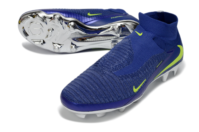 Nike Phantom 6 High Elite FG Football Boots - Blue/Electric Yellow/Deep Navy