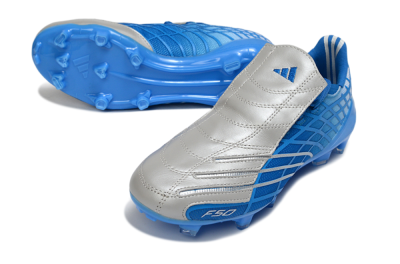 Adidas F50 Elite FG Football Boots - Blue/Sky Blue/Steel Gray