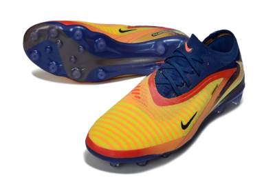 Nike Phantom 6 Low Elite AG Football Boots - Yellow/Navy Blue/Fiery Red