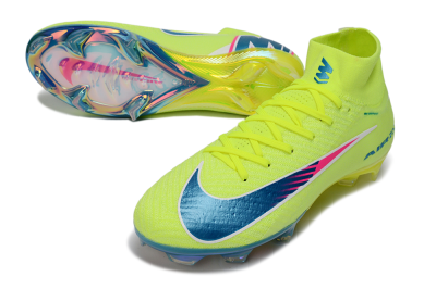 Nike Air Zoom Mercurial Superfly 10 Elite FG Football Boots - Green/Luminous Green/Blue Shift
