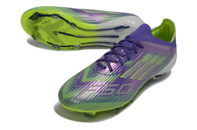 Adidas F50 Elite FG Football Boots - Purple/Lime Green/Electric Purple