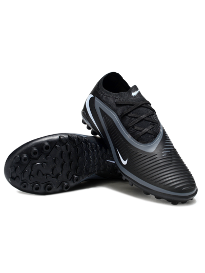 Nike Phantom 6 Elite Low TF Football Shoes - Black/Charcoal Gray/White